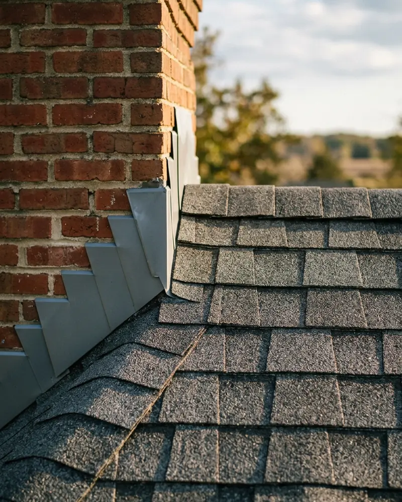 Close-up of Roof Leak Repair work by Beardman Building Services in Bradenton Beach